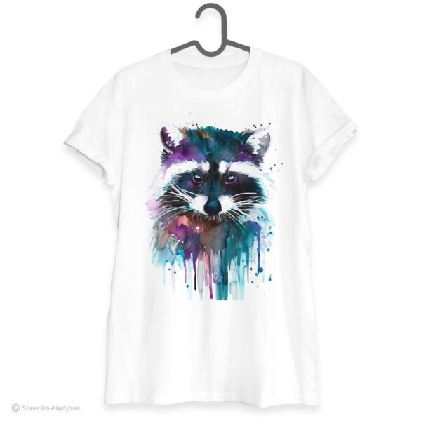 Raccoon art T-shirt