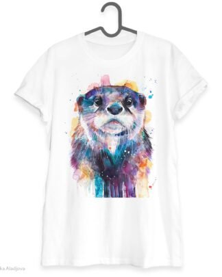 Otter art T-shirt