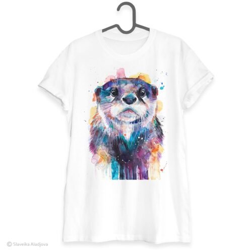 Otter art T-shirt