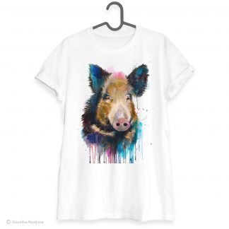 Wild boar art T-shirt