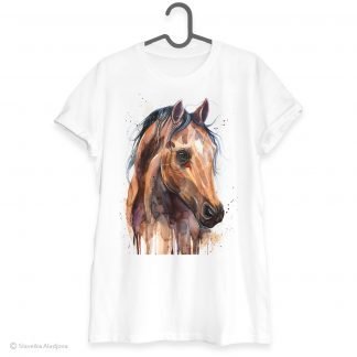 Thoroughbred Horse art T-shirt