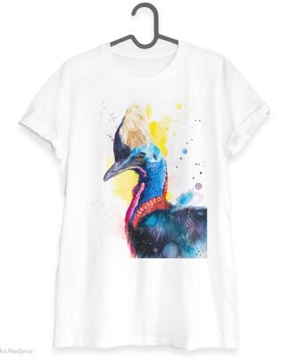 Cassowary bird art T-shirt