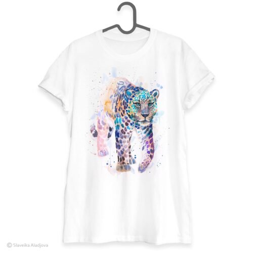Amur leopard art T-shirt