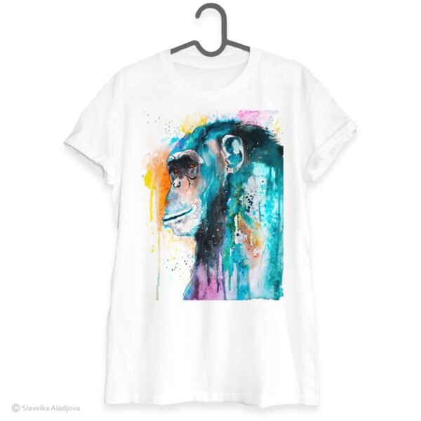 Colorful Chimp art T-shirt