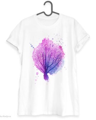 Purple sea fan art T-shirt