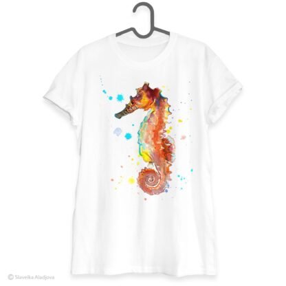 Seahorse art T-shirt