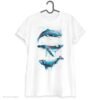 Art T-shirt with whales