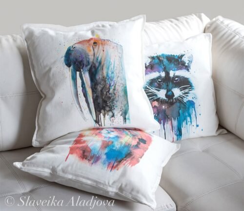 Walrus art Pillow case