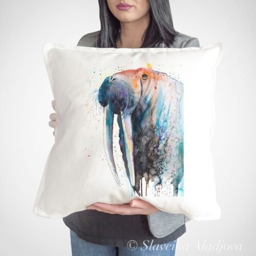 Walrus art Pillow case
