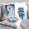 White horse art Pillow case