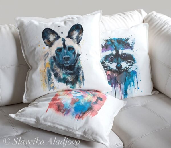 Wild Dog art Pillow case