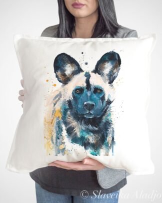 Wild Dog art Pillow case