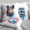 Wild boar art Pillow case