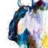Wildebeest Gnu watercolor 1 Wildebeest Gnu