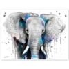 Black and white Elephant