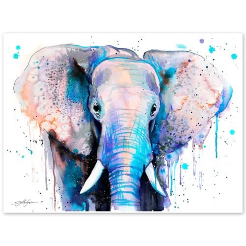Blue Elephant Head