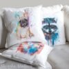 Fawn French Bulldog pillow cover
