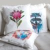Waratah art pillow cover