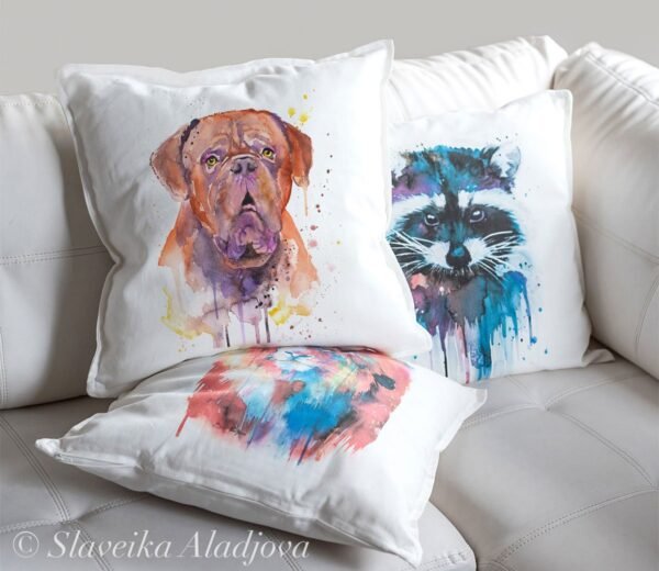 French Mastiff art pillow cover French Mastiff art pillow cover