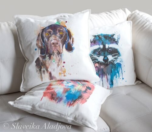 German Shorthaired art pillow cover