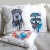 Shar Pei art pillow cover