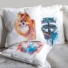 Pomeranian art pillow cover