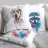 Weimaraner art pillow cover Weimaraner art pillow cover
