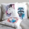 Bull Terrier art pillow cover Bull Terrier art pillow cover