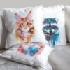 Maine Coon Cat Red Tabby art pillow cover