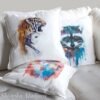 Tiger girl art pillow cover