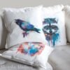 Raven art Pillow cover