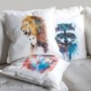 Lion girl art pillow cover Lion girl art pillow cover