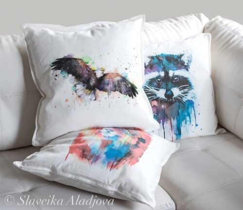 Bald Eagle art Pillow cover