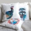 Turkey bird art Pillow cover
