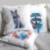 Chartreux cat pillow cover