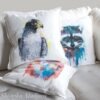 Peregrine Falcon art Pillow cover Peregrine Falcon art Pillow cover