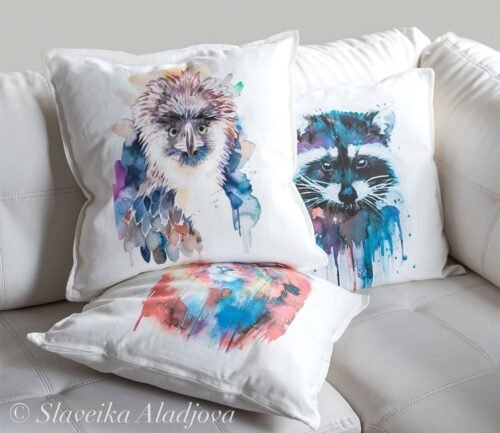 Philippine Eagle art Pillow cover