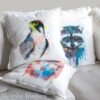 Lanner falcon art Pillow cover