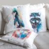 Little Blue Penguin art Pillow cover
