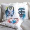 Northern hawk-owl art Pillow cover Northern hawk-owl art Pillow cover