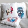 Cardinal Birds art Pillow cover