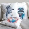 Harpy eagle art Pillow cover