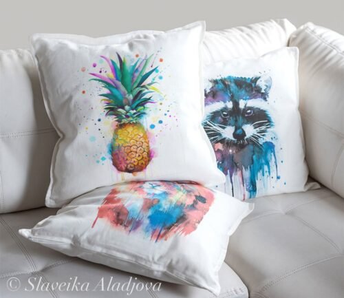 Pineapple art pillow cover