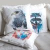 Black-chested buzzard-eagle art Pillow cover