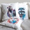 Cinereous vulture, Eurasian black vulture Pillow cover