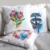 Protea Pink Ice art pillow cover