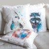 Cockatiel parrot art Pillow cover