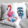 Flamingo art Pillow cover Flamingo art Pillow cover