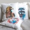 Golden Eagle art Pillow cover