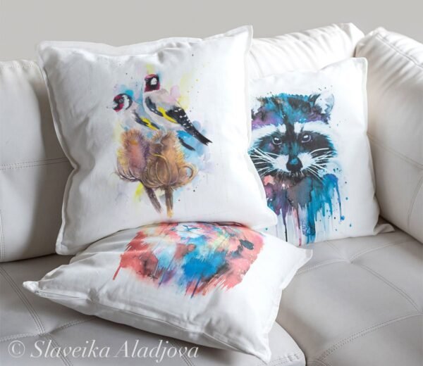 Goldfinch art Pillow cover
